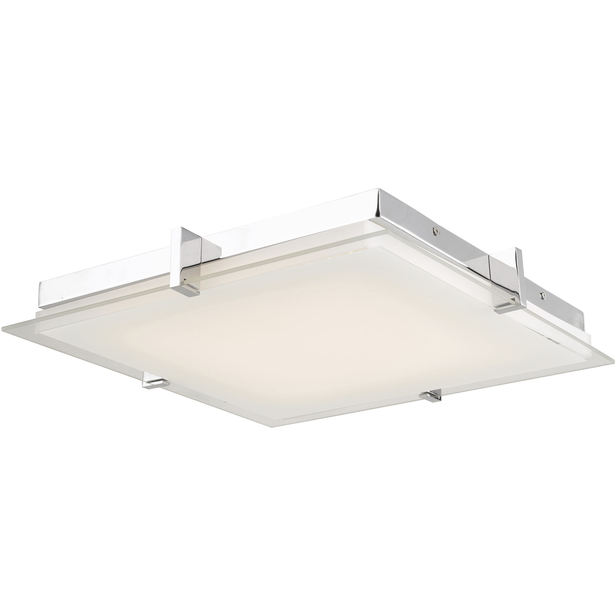 Matrix LED 12.2 inch Chrome Flush Mount Ceiling Light