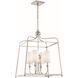 Sylvan 4 Light 21.5 inch Polished Nickel Lantern Chandelier Ceiling Light
