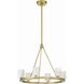 Aragon 6 Light 22.75 inch Soft Brass Chandelier Ceiling Light