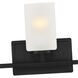 Carmine 3 Light 21 inch Matte Black Vanity Light Wall Light