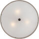 Cloverdale 3 Light 17 inch Mottled Cocoa Semi-Flush Mount Ceiling Light