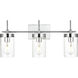 Benny 3 Light 24 inch Chrome Bath Sconce Wall Light