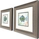 Striped Tropical Fish Blue and Multi and Green Framed Art, Propac