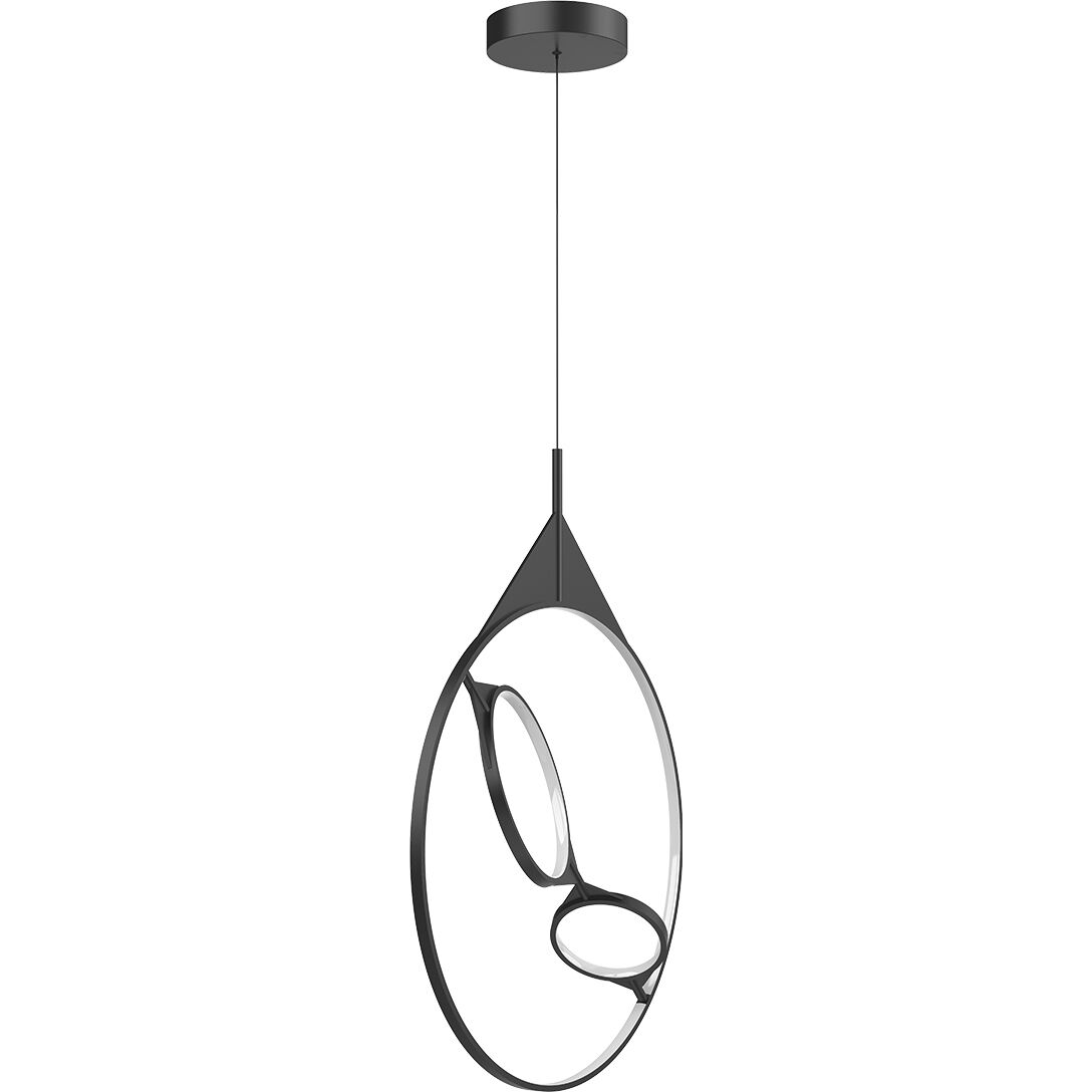 Serif LED 0.88 inch Black Pendant Ceiling Light