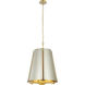 Peep Show 6 Light 16 inch Sunwashed Silver and Brushed Sienna Foyer Light Ceiling Light
