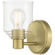 Vessair 1 Light 5 inch Vintage Brass Wall Sconce Wall Light