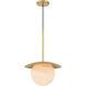 Olenne 1 Light 14 inch Legacy Brass Pendant Ceiling Light