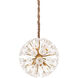 Amelia 1 Light 26 inch Metallic White/Gold Chandelier Ceiling Light