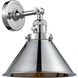 Franklin Restoration Briarcliff LED 10 inch Polished Chrome Sconce Wall Light, Franklin Restoration