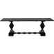 Madeira 96 X 40 inch Hand Rubbed Black Dining Table
