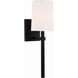 Bromley Bath Sconce Wall Light in Black Forged