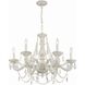Paris Market 6 Light 28 inch Antique White Chandelier Ceiling Light in Clear Spectra