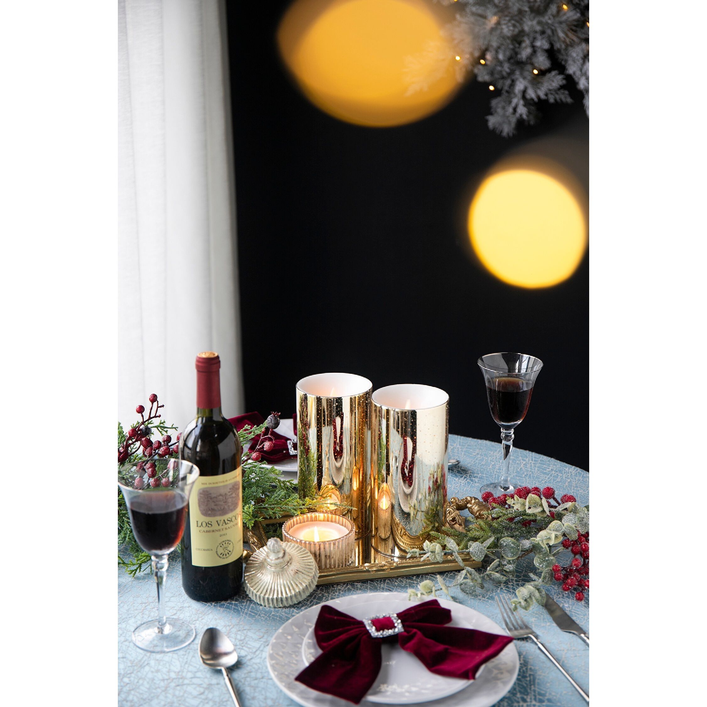 Speckled 8 X 4 inch LED Candle