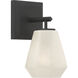 Siena 1 Light 5.25 inch Dark Matte Black Bath Sconce Wall Light