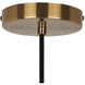 Eve 1 Light 6 inch Gold Pendant Ceiling Light