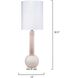 Studio 32.5 inch 60 watt Petal Pink Table Lamp Portable Light