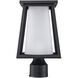 Kingsbury 1 Light 13 inch Black Outdoor Post Lantern Head