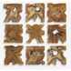 Talia Indoor-Outdoor Wood Wall Decor, Set of 9