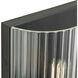 Seville 2 Light 3 inch Matte Black ADA Wall Sconce Wall Light, Design Series