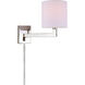 Allston 16 inch 100 watt Polished Nickel Swing Arm Wall Sconce Wall Light