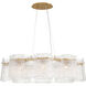 Brookstreet 8 Light 27.5 inch Legacy Brass Pendant Ceiling Light in Clear Handmade Glass
