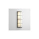 Leda 2 Light 22 inch Satin Nickel Outdoor Wall Sconce