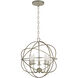 Somma Way 5 Light 17 inch Silver Mini Chandelier Ceiling Light