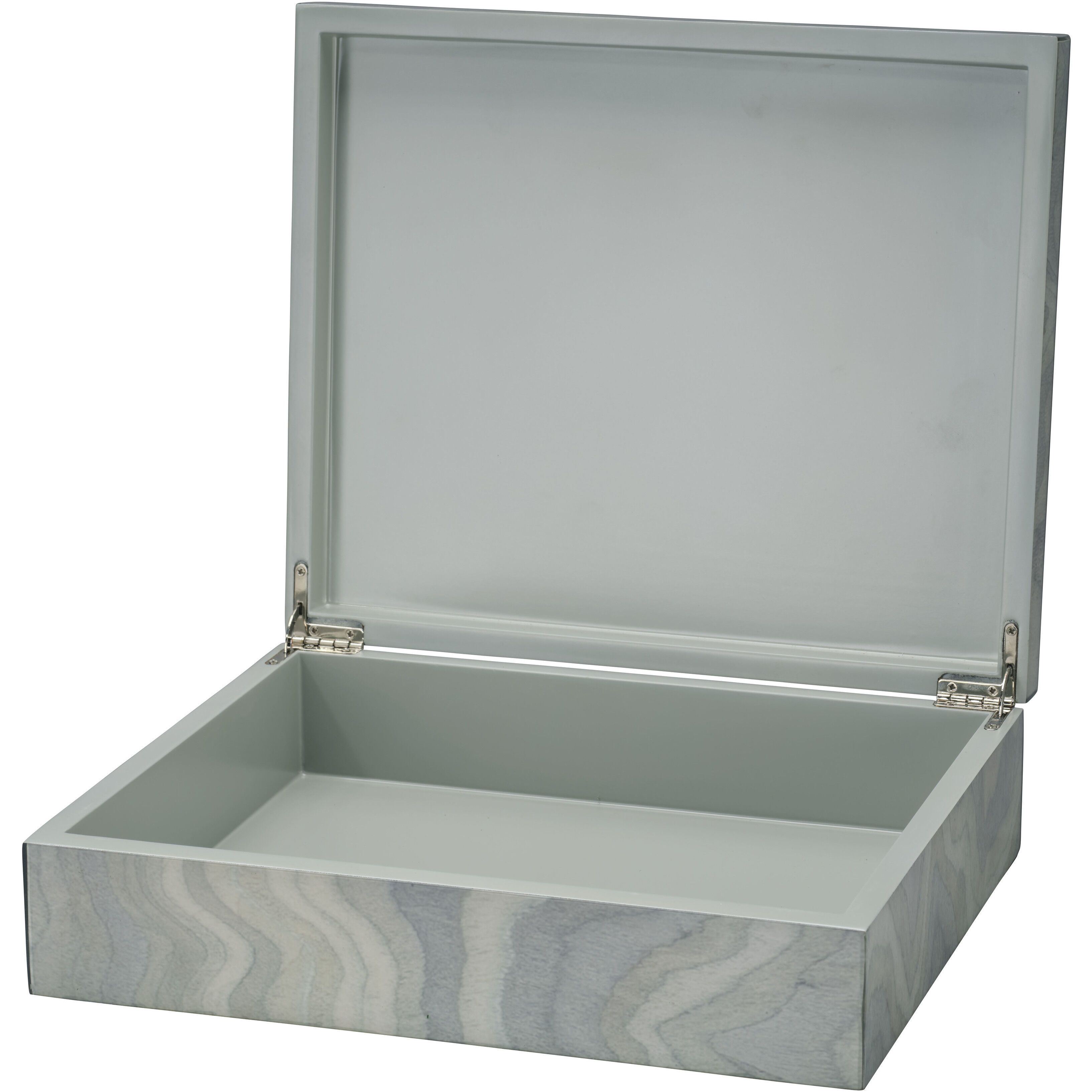 Elevation 12 inch Pale Blue Laquer Decorative Box, Inline