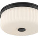 Daniella 11.25 inch Matte Black Flush Mount Ceiling Light