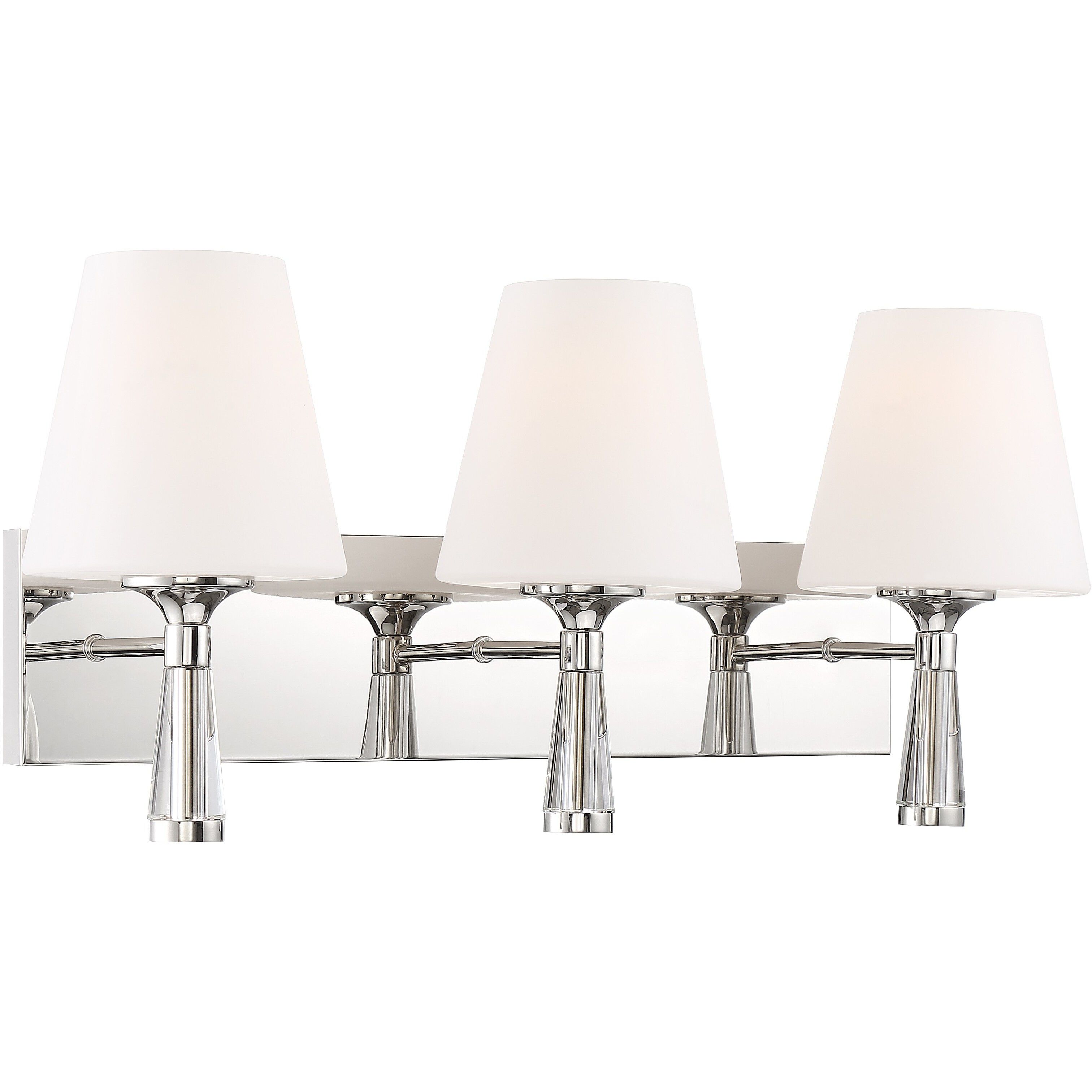 Ramsey Bath Vanity Light Wall Light in Polished Nickel