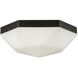 Alora Mood Krysta 2 Light 10.5 inch Matte Black/Opal Glass Flush Mount Ceiling Light