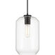 Clarity 7 inch Black Pendant Ceiling Light