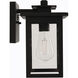 Rock Creek 1 Light 10.25 inch Textured Black Outdoor Wall Lantern