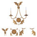 Sweet Olive 2 Light 17 inch Distressed Gold Sconce Wall Light, Flambeau
