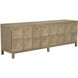 Quadrant 96.5 X 23 inch Washed Walnut Sideboard, 4 Door