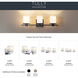 Tully 3 Light 24 inch Chrome Wall Mt Bath 3 Arm Wall Light