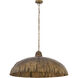 Zinnia 1 Light 36 inch Antique Brass Pendant Ceiling Light