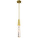 Drifting Droplets LED Vintage Brass Mini Pendant Ceiling Light