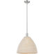 Natural Ballston Dome 1 Light 15.75 inch Brushed Satin Nickel Mini Pendant Ceiling Light