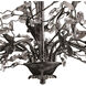 Circeo 5 Light 27 inch Silvered Bronze with Clear Chandelier Ceiling Light