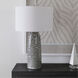 Static 27 inch 150.00 watt Black and White Glaze Table Lamp Portable Light