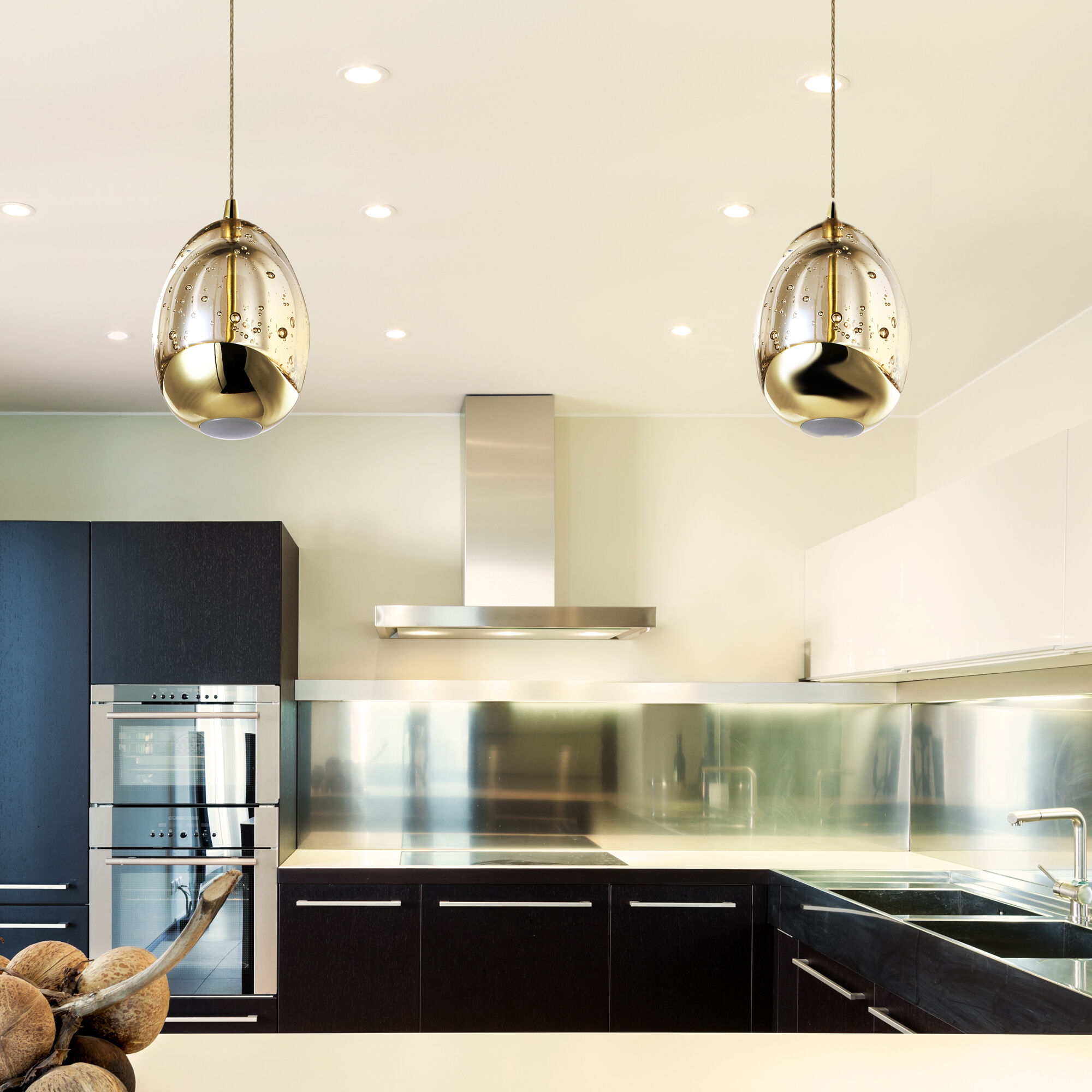 Artisan Collection/VENEZIA Series 4.75 inch Gold Pendant Ceiling Light