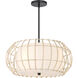 Watermill 3 Light 20 inch Coal Pendant Ceiling Light