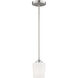 Windom 1 Light 4.25 inch Brushed Nickel Pendant Ceiling Light