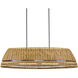 Barbary 3 Light 52.75 inch Black Outdoor Chandelier
