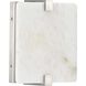 LED Alabaster Stone LED 8 inch Brushed Nickel ADA Wall Sconce Wall Light, Progress LED