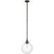 Chapman & Myers Parkington LED 10 inch Bronze Globe Pendant Ceiling Light in Clear Glass
