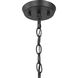 Vertex 3 Light 18 inch Matte Black Convertible Chandelier Ceiling Light