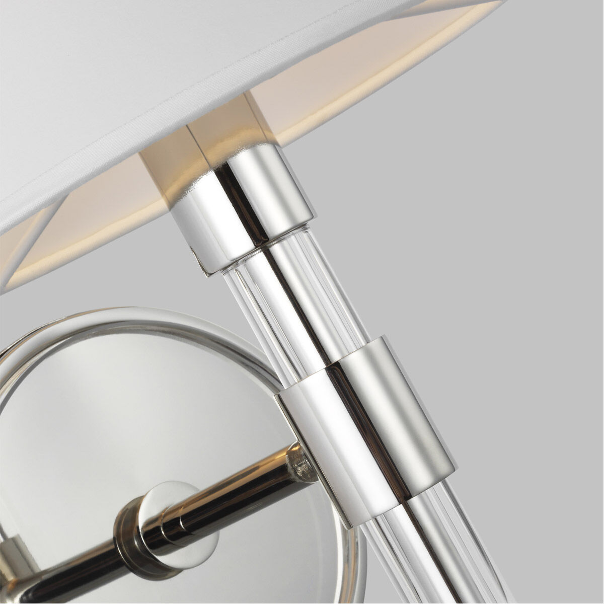 Robert 1 Light 8 inch Polished Nickel / Clear Acrylic Vanity Light Wall Light