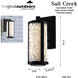 Great Outdoors Salt Creek LED 16 inch Coal Outdoor Wall Sconce